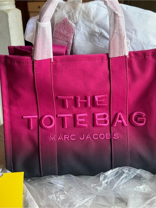 Marc Jacobs Handbags - Marc Jacobs Pink to Black Ombre 'The Tote Bag' Canvas Tote NWT!!!